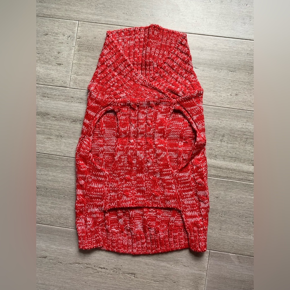 Knit dog sweater size S